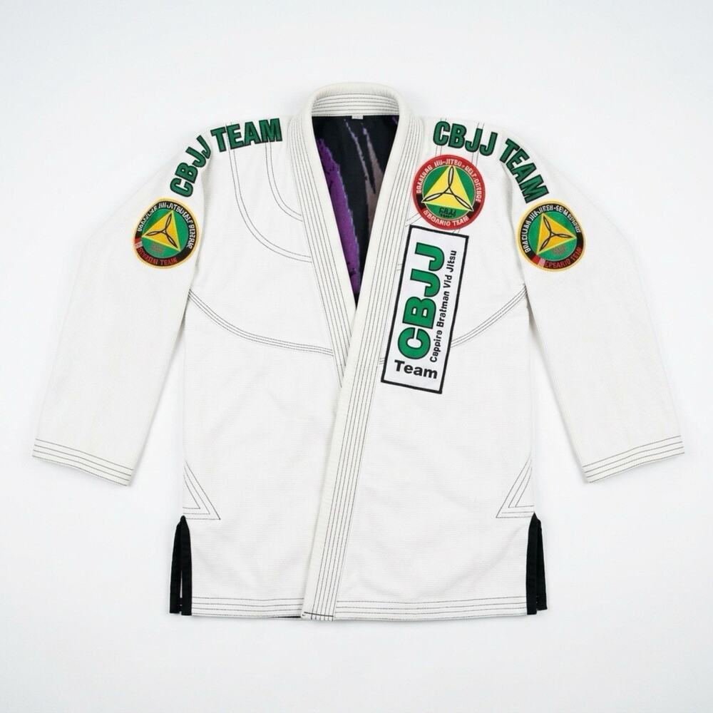 Maguila Martial Arts Brazilian Cesario Team CBJJ Gi A3 White Jiu Jitsu Kimono